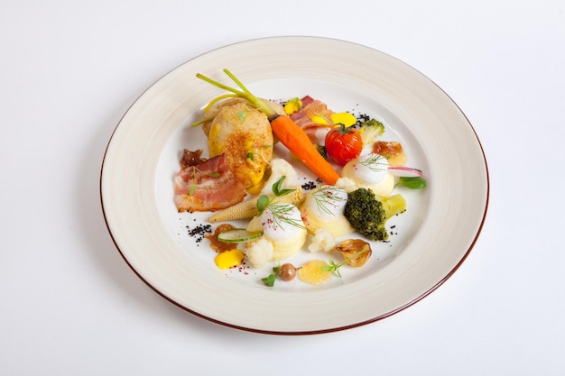 Szybkie danie na talerzu